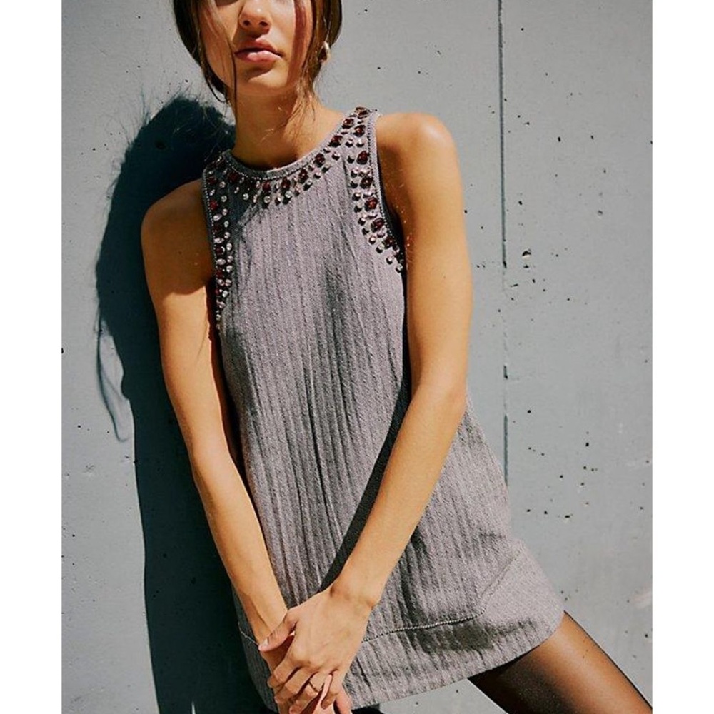 Free People "You're A Gem Mini Dress" Size Medium - Picture 3 of 12